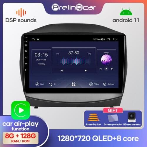 4G Lte Android10.0 Car multimedia navigation system GPS DVD player For Hyundai IX35 2009- 2015 year IPS screen Radio stereo