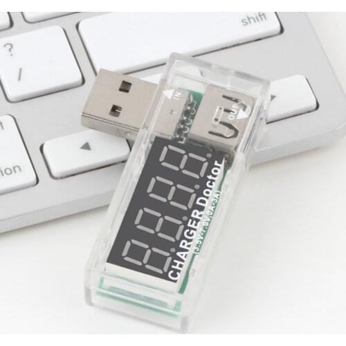 USB current detector Digital USB Mobile Power charging current voltage Tester Meter Mini USB charger doctor voltmeter ammeter