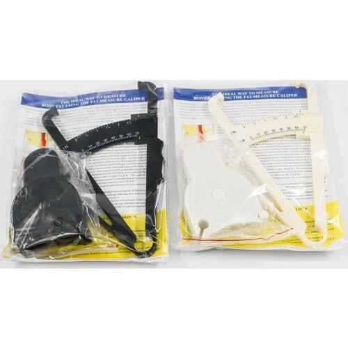 Dual scale fat measuring clip caliper skinfold thickness gauge Body fat measuring tape automatic winding measuring tape