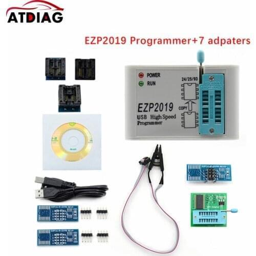 EZP2019 high-speed ezp 2019 USB SPI Programmer support24 25 93 EEPROM 25 flash bios chip + SOIC8 SOP8 Test Clip