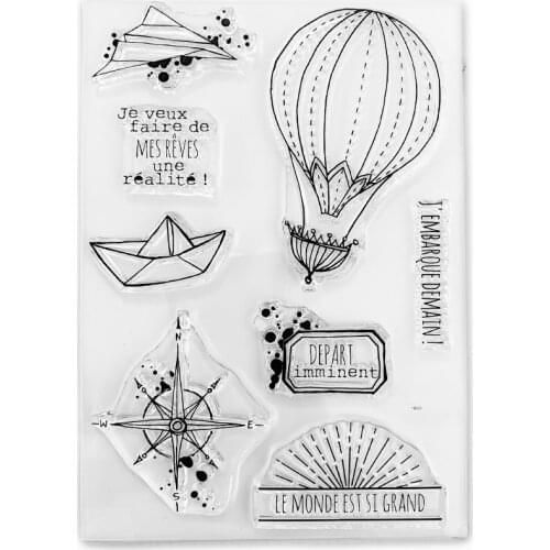 French Clear Silicone Rubber Stamp for DIY scrapbooking/photo album Decorative craft 086