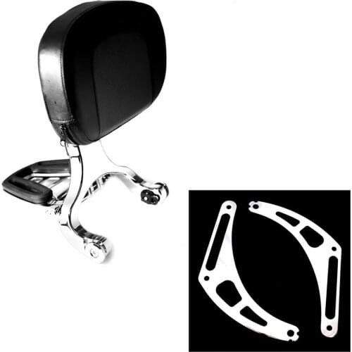 Chrome Fixed Mount&Multi Purpose Adjustable Driver Passenger Backrest Fit For Softail Street Bob FXBB 2018-2019