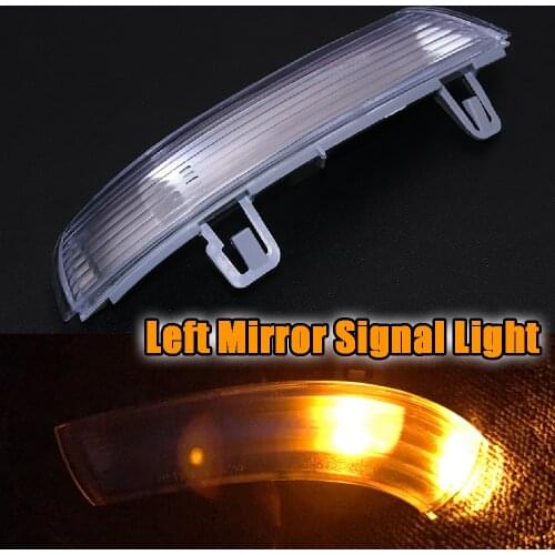 JEAZEA 1Pc Left Side Wing Mirror Indicator Turn Signal LED Light Lamp 1K0949101 fit for VW Golf 5 MK5 Passat Jetta Skoda Superb