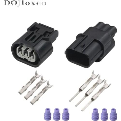 1/5/10/20/50Sets 3 Pin Waterproof Wiringn Plug Genuine Harness Repair Kit Civic Element CR-V Connector For Honda Acura 6189-0887