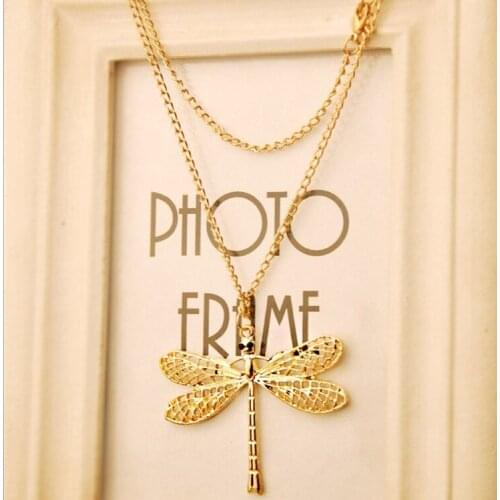 Korean version of the new fashion jewelry long necklace bohemian statement necklace and pendant female elegant necklace