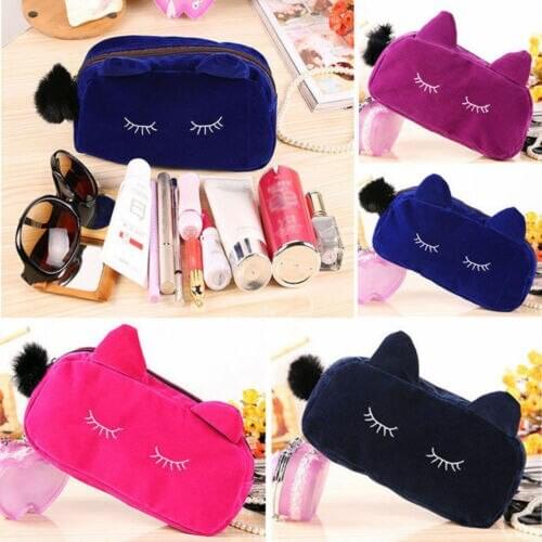 Beauty Cosmetic Makeup Bag Organizer Zipper Handbag Travel Toiletry Case Pouch Makeup Organizers