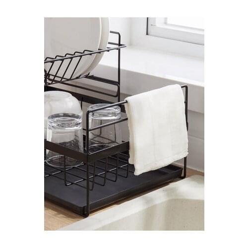 Creative Drain Rack Double-Layer Drying Tableware Dishes Dish Rack Rack Kitchen Storage Box Storage Rack