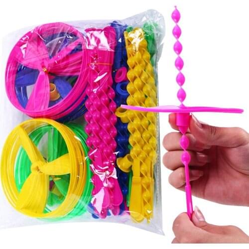 40pcs Pack Baby Child Flying Toys Flying Gearwheel Flying Saucer Helicopter Kids Outdoor Toys Christmas Gift Toys TY305