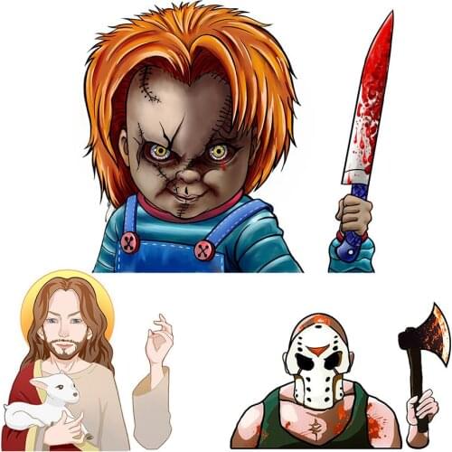 Rear Vehicle Car Window Animated Moving Waving Wiper Blade Tag Decal Sticker & Hand - Halloween Car Decoration