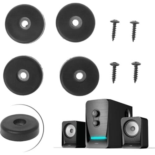 New 4 Pcs 40*10mm Speaker Isolation Spike Stand Feet Amplifier Shock Absorption Pad