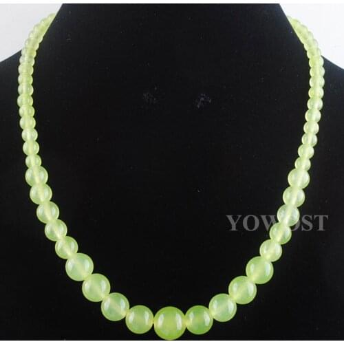 Chokers Necklace Jewelry 6-14mm graduated round beads Necklaces Strand Fashion For women Wedding Party Decoration QF3016