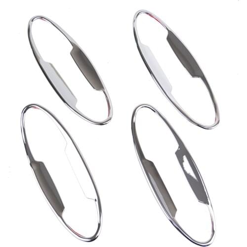FIT FOR 2009 2010 2011 2012 2013 2014 FORD FIESTA MK7 CHROME DOOR HANDLE CAVITY BOWL CUP TRIM INSERT Accessories
