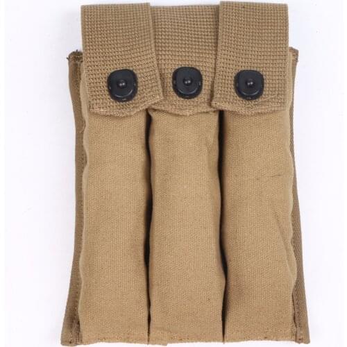 WWII US AMRY THOMPSON MAGAZINE POUCH 3 CELL