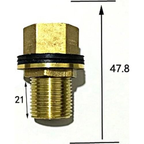 Lengthen 1/2" BSPP Brass Pipe Swivel Fitting Nut Water Tank Connector
