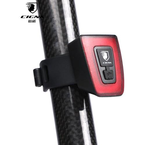 CIGNA Bicycle Waterproof Rear Light LED USB Rechargeable Mountain Bike Bicycle Safety Warning Light