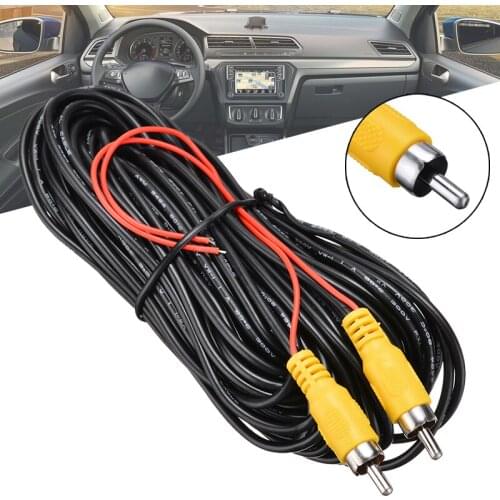 RCA Video Cable For GPS Navigator Monitor Rearview Camera Parking Reverse Camera Video Cables With Reverse Trigger Wire