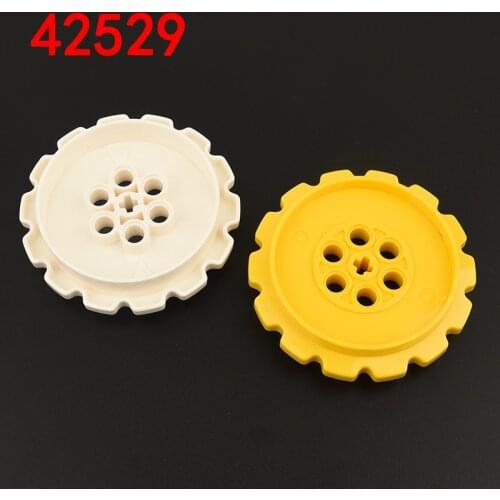 2pcs 42529 High-tech building block parts tread sprocket large diameter 7 holes large crawler wheel toys accessories