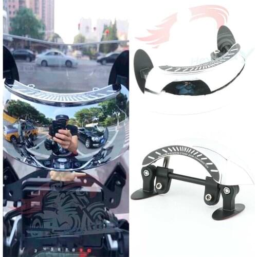 Wide Angle Motorcycle Rearview Rear View Mirror Windshiled Windscreen Safety Mirrors Panoramic Modified Accessories Universal