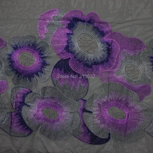 POp28-64 textile the fabric skirt bilateral embroidery the fabric fashion accessories bilateral lace the fabric sewing new Best