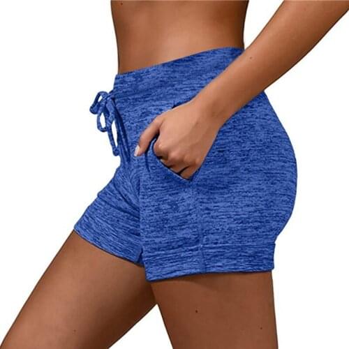 Plus Size Summer Women Casual Running Sports Waistband Elastic Waist Shorts Fashion Hot Female Girls Cotton Solid Loose Shorts