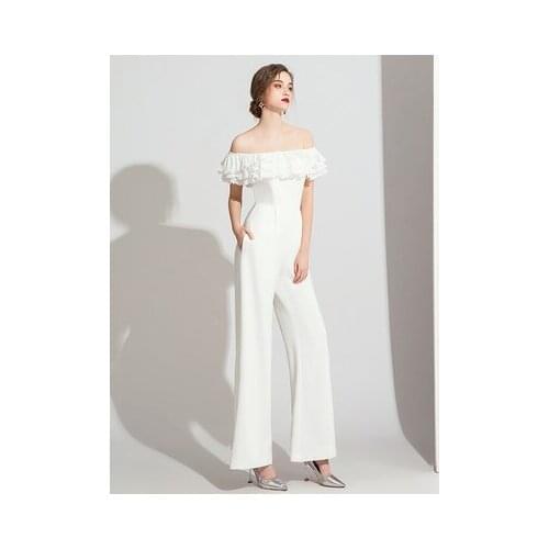 100%real white ruffled collar multi layer slash collar leotard long Victoria/customs size/stage performance/studio