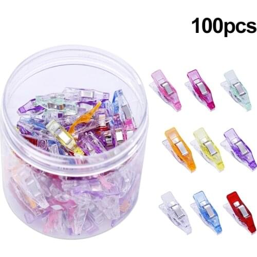 Dailylike 100 Pcs Plastic Sewing Clips Safety Clips Quilting Crafting Crocheting Knitting Safety Clips Paper For Sewing Works