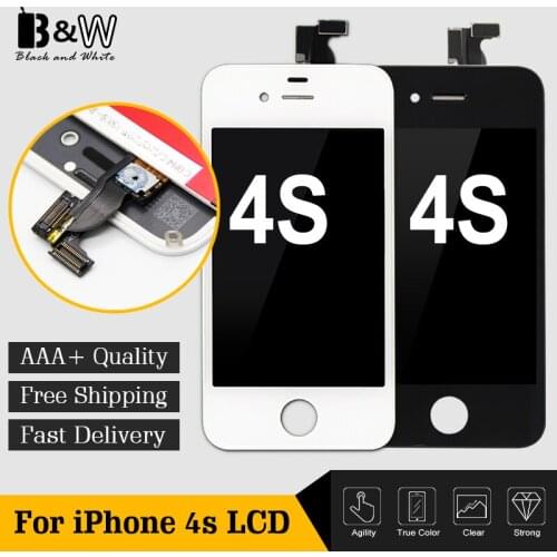 20pcs/lot 100% Test Before Ship LCD Display Replacement For iPhone 4s LCD Touch Screen Best Feedback Top Quality
