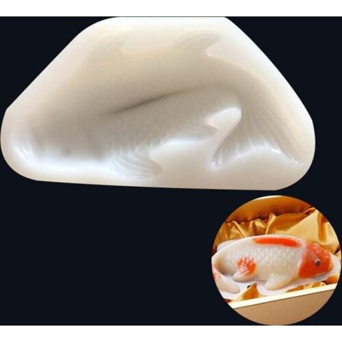 24*13*6.5CM DIY Sugar Craft Cake Carp Petal Cake Silicone Mold Fondant Mold Cake Decorating Tools Gum Paste Mold
