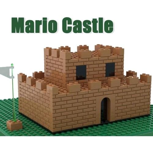 264PCS Creator MOC Building Block Mario Castle Model Children DIY Technology Brick Set Children Toys Kids Gift Puzzle Toys