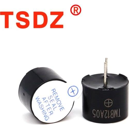 10PCS 5V Active Alarm Buzzer TMB12A05 Dimension12x9.5MM Continuous Buzzer Alarm Pin Pitch 7.5 MM