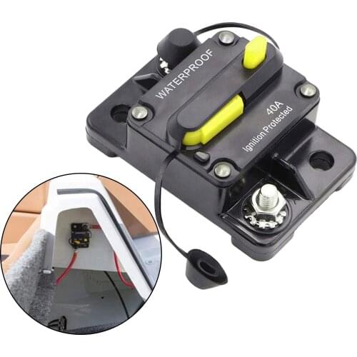 Manual Reset IP67 Circuit Breaker Car Boat Bus Fuse Holders Power Protect