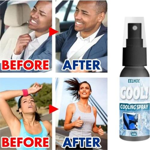 Rapid Cooling Agent 100ML Outdoor Cooling Spray Refreshing Clothing Body Hot Cooling Mist Refrigeration Spray,Fast Cooling Spray
