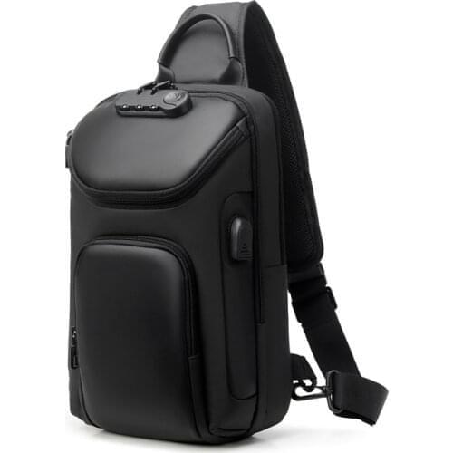 Men Backpack Sling Bag Crossbody Backpack Shoulder Daypack Rucksack for Men USB Anti-Theft MenS Chest Bag