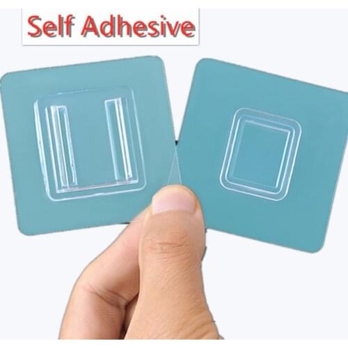 Double-Sided Adhesive Wall Hooks Hanger Strong Transparent Hooks Suction Cup Sucker Seamless Wall Storage Holder For Kitchen