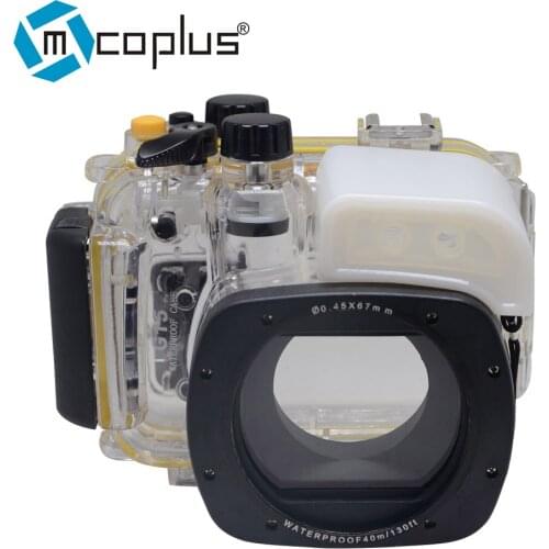 Mcoplus 40m/130ft Underwater Housing Waterproof Camera Diving Case for Canon PowerShot G15 WP-DC48