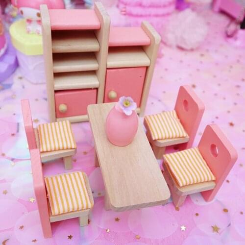 1Set Dollhouse Simulation Mini Furniture Scene Chair Model Decor DIY Craft Toy Children Toys Birthday Christmas New Year Gift