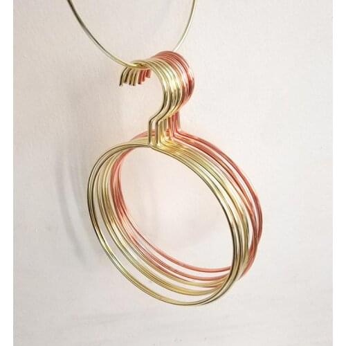 Fashion Rose Gold Circle Hangers For Clothes Scarf Towel Tie Drying Storage Organizer Rack Adult And Children Hanger SN1559