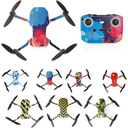 PVC Stickers Waterproof Protective Film Scratch-proof Decals Full Cover Skin For DJI Mavic Mini 2 Drone Accessories Parts