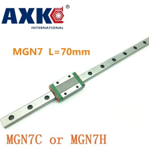 2021 New Special Offer Cnc Router Parts Cnc 1pc 7mm Width Linear Rail Mgn7 -l 70mm With 2pc Mgn Mgn7c Blocks Carriage For