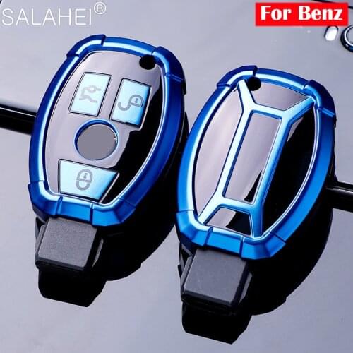 New TPU Car Key Case Cover Key Bag Fit For Mercedes Benz A C E R M class CLA GLA Key Shell Protector Key Case Chains Accessories