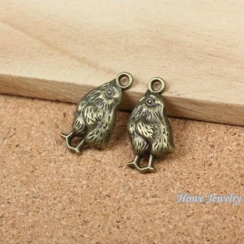 Wholesal 30 pcs quality Antique bronze Old Hen/chicken Pendant Alloy DIY Fashion charm Bracelet Necklace Jewelry Accessories