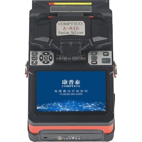 Orange Fully Automatic A-81S Fusion Splicer Machine Fiber Optic Fusion Splicer Fiber Optic Splicing Machine fiber optic welder