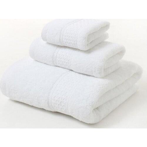 Face wash towels Face Towel Pure Cotton Plain Broken Covers Long-Staple Cotton Three-Piece Suit of Bath Towel Handkerchief