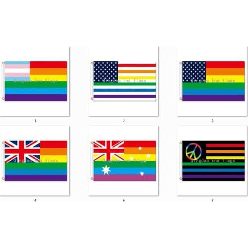 3x5 United Nations rainbow nation Flag