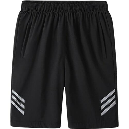 Big Size L-8XL Striped Men Shorts Quick-dry Fitness Workout Jogger Sweatpants Breathable Trouser Male Running Shorts Sportswear