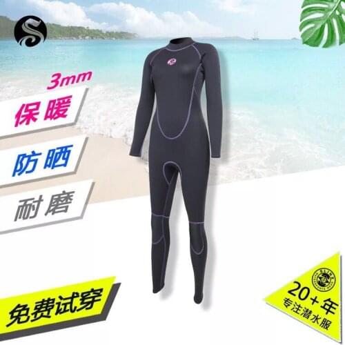 SLINX 2018 3mm scuba diving suit wetsuit for women swimming surfing wet suit swimsuit equipment jumpsuit full bodysuit swimwear