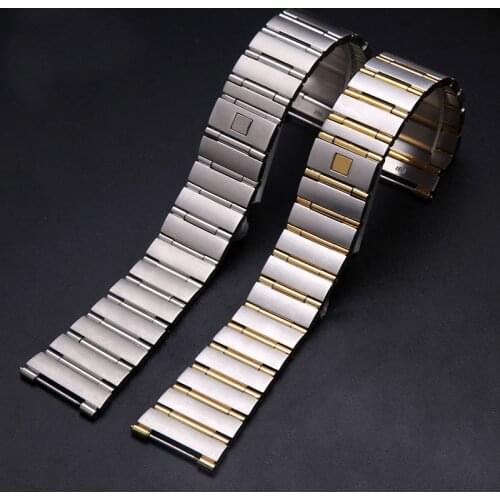 Top Quality Stainless Steel Watch Band For Omega Constellation Series Bamboo Watch Strap men and women Watch Chain Bracelet