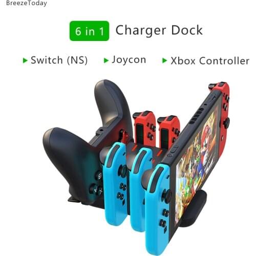 Charger Stand Station For Switch Controller Charger For Nintendo Switch Joycon Charger For Xbox One 360 Controller Game Joystick