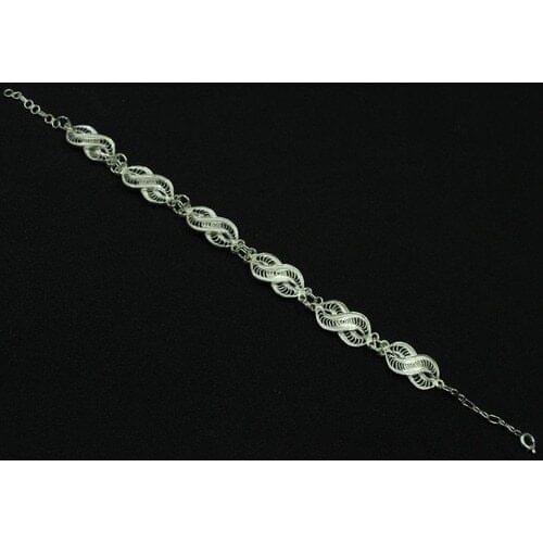 Aykat Filigree Hand İŞi Womens Bracelet Aykat Jewellery Silver Imprint Blk-204
