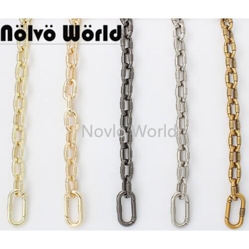 1-5pcs 5 colors 100-130cm High Level Iron Metal Chain For Women Bag Chain Lady Handbag Shoulder Chain Clasps